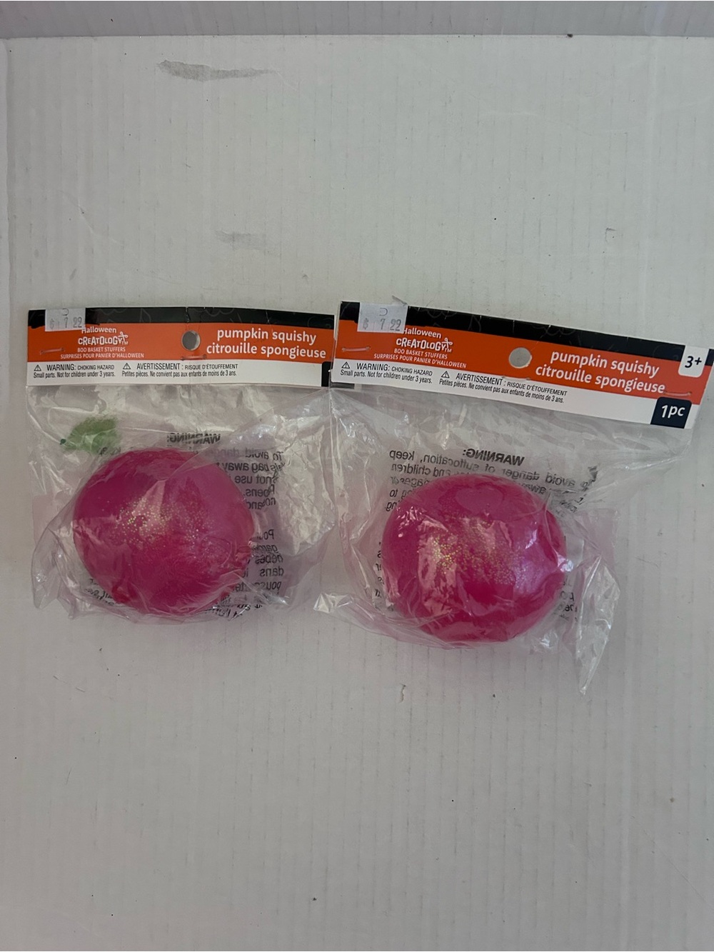 Creatology Halloween Pink Pumpkin Squishy Stress Ball - Pack of 2